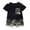X129 Black, variant on Outfit Sets For Boys 2 Piece Athleisure Set Crew Neck Short Sleeve Tee With Pocket Camo Shorts Breathable Daily Wear Kids Clothes Sets Size 18-24 Months Black