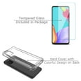 thumbnail image 2 of Shockproof Bumper Phone Case for Samsung Galaxy A03s, with Tempered Glass Screen Protector, by OneToughShield ® - Moon Owl, 2 of 4