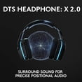 thumbnail image 3 of Logitech G935 Wireless Gaming RGB Headset, 7.1 Surround Sound, DTS Headphone:X 2.0, 50 mm PRO-G Drivers, 2.4 GHz Wireless, Flip-to-Mute Mic, PC, 3 of 6