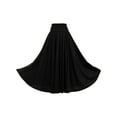 thumbnail image 6 of YUUMIN Women's Ruffle Elastic Waistband Dance Skirts Flamenco Ballroom Dance Stage Performance Black XXL, 6 of 6