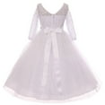 thumbnail image 3 of Big Girl Formal Communion Wedding Bridesmaid Party Girl Dress USA White 20 MBK 372 BNY Corner, 3 of 4