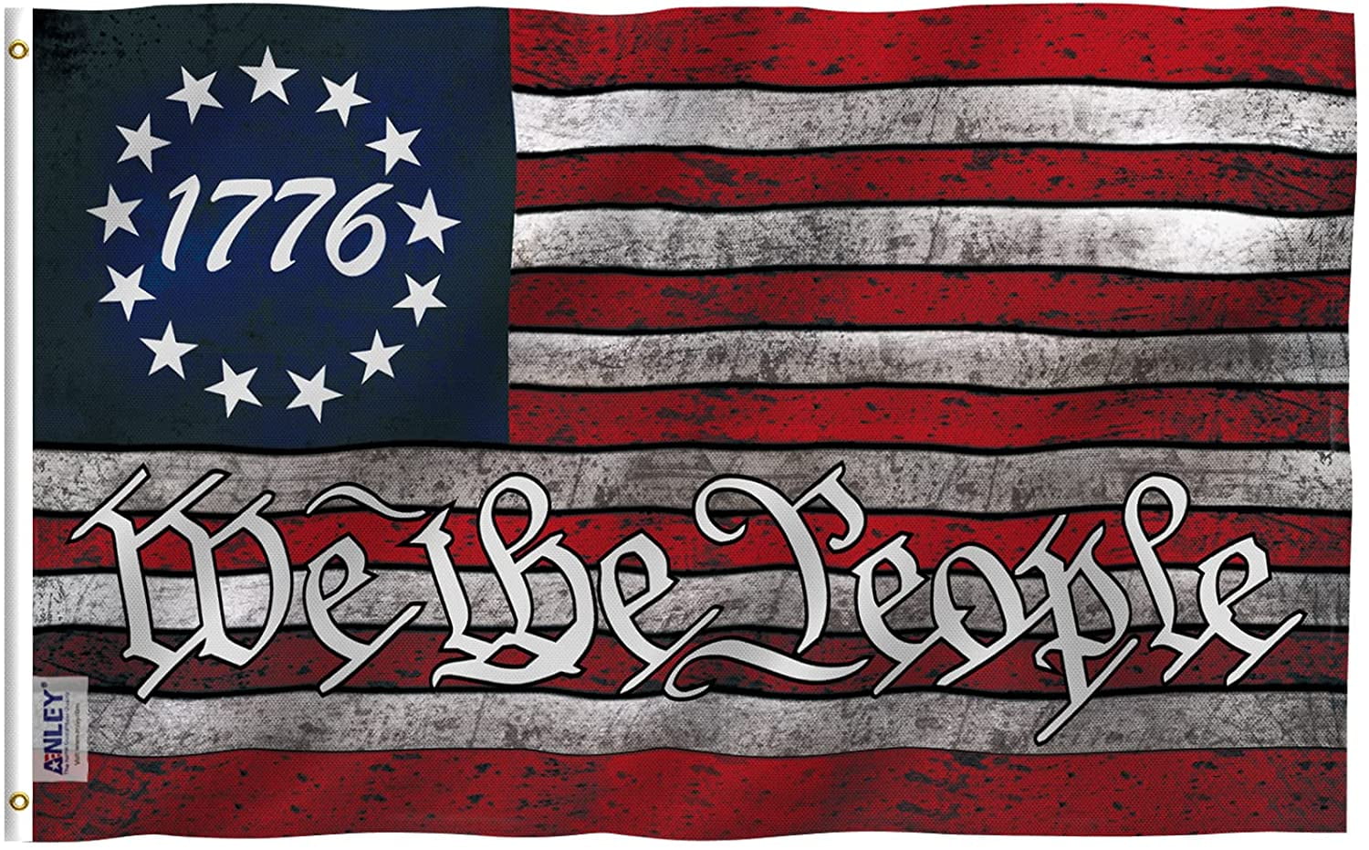 3 Pack Betsy Ross Flag USA 1776 Banner United States America Pennant 3x5 