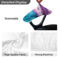 thumbnail image 4 of SCRAWLGOD 2 Pieces Office Chair Arm Covers Scratch Resistant Chair Arm Rest Covering Breathable Comfy Armrest Covers Protectors for rotating Chair, Marble Print Violet Teal Pink, 4 of 6