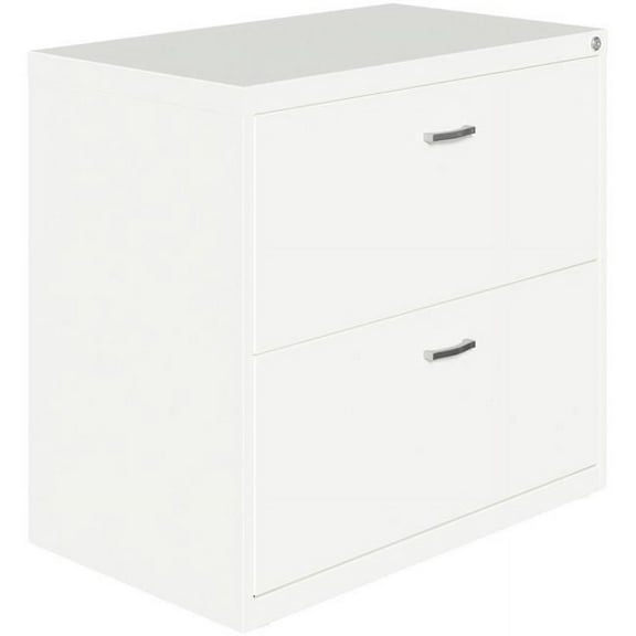 Lorell LLR03136 Soho Arc Pull Steel Lateral File, White