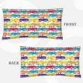 thumbnail image 2 of Pofeuu Colorful Car Print Queen Pillow Cases,Pillowcases with Envelope Closure, Wrinkle, Fade and Stain Resistant Pillow Covers-20x36in（No pillow core), 2 of 7