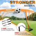 thumbnail image 2 of BOHEN 9x5 ft Portable Kids Soccer Goal for Backyard Large Practice Soccer Net with Carry Bag, 2 of 8
