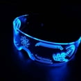 thumbnail image 4 of Party Glasses Transparent EVA Eyewear Halloween Dress Up Photo Props Christmas Halloween Party Colorful LED Luminous Glasses for Music Bar KTV, 4 of 7