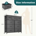 thumbnail image 6 of MAYEERTY Fabric Dresser with 9 Drawers for Storage and Organization, 39.4in Chest of Dresser, Gray, 6 of 6