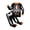 p-229Black772, variant on CAIVO Kids Halloween 2 Piece Pajama Sets Skeleton Print Long Sleeve O-Neck Tops & Pants Boys Girls Soft Sleepwear Homewear