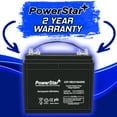 thumbnail image 2 of PowerStar Replacement for US12VRXC2, Group GC12, 12 Volt, Golf Cart Battery - 4 Pack, 2 of 10