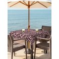 thumbnail image 3 of Outdoor Tablecloths with Umbrella Hole & Zipper, Pink Black 54x54 Inch Square Tablecloths, Elegant Modern Abstract Art Luxury Waterproof Table Cloth, Patio/Pool/Picnic Table Covers, 3 of 8