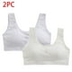 thumbnail image 2 of Odeerbi 2 Pack Niñas Bras de Entrenamiento 10-16 Años, Bras Deportivos Sin Alambre de Algodón Con Almohadillas Ropa Interior de Desarrollo de La Pubertad Respirable, 2 of 5