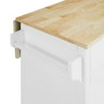 thumbnail image 4 of Crosley Cora Drop Leaf Kitchen Island, White Natural, 4 of 25