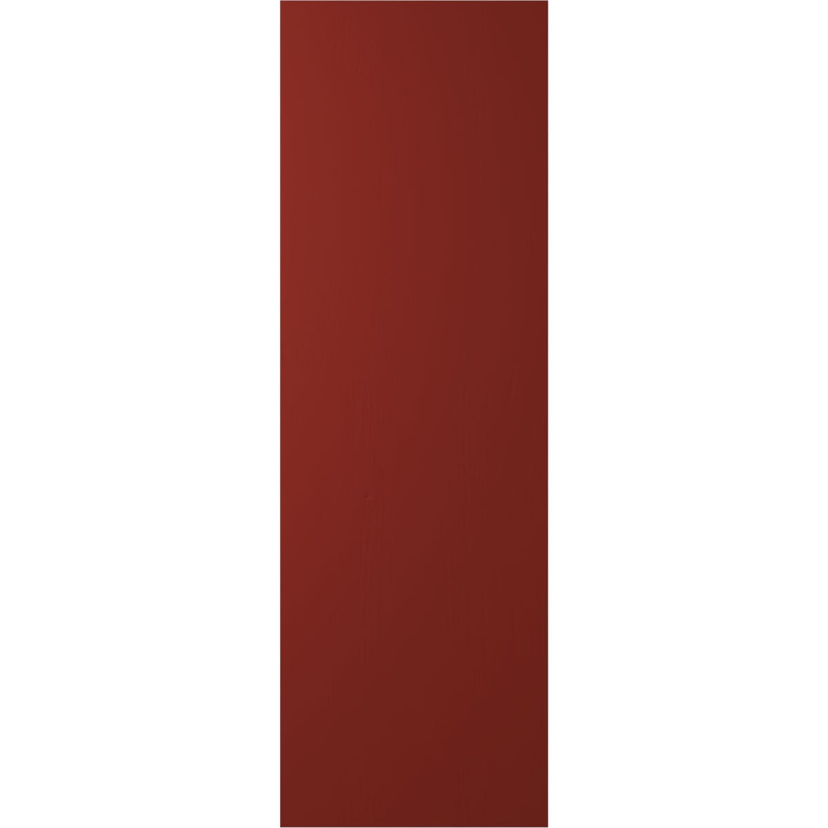 Ekena Millwork 17 1/2"W x 72"H Americraft Five Board (2 Batten) Exterior Real Wood Joined Board-n-Batten Shutters w/ Z-Bar (Per Pair), Pepper Red