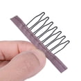 thumbnail image 5 of 24 Pcs/Lot Wig Accessories Kit - Steel Clips with Cloth Combs for Hairpiece Caps and Wig Making (Brown), 5 of 5