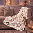 thumbnail image 6 of Western Cowgirl Horse Rose Collage, Rustic Farmhouse Horse Scene, Warm Flannel Blanket for Ranch House and Living Room, Horse Lovers Valentine's Day Gift, Rustic Home Decor, 6 of 9