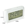 thumbnail image 3 of 170 ° Wide Angle Display LCD Screen Electronic Clock Three Groups Of Alarm Clock, Day, Date And Temperature Display With Night Light, Rechargeable, 3 of 8