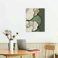 thumbnail image 2 of ERAPDAUR Abstract Green Wall Art Mid Century Texture Wall Decor Posters Pictures Modern Minimalist Sage Green Ginkgo Leaf Canvas Paintings Prints for Bedroom Living Room Decoration 16x20 in, 2 of 5