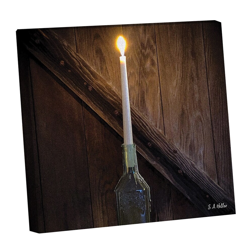 Candle Flame By Photographer Steven A. Heller - 30"X30" Canvas