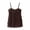 Brown, variant on Womens Workout Tank Tops Women's Pure Sexy Lace Trim Fitted Camisole Top Camisoles for Women Black L