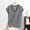 Black, variant on Gifts Dianli PJs Loungewear Striped V Neck Short Sleeve Lightweight Summer Pajama Top Breathable Thin Fabric Casual Loose Fit Simple Homewear Comfortable Nightwear Sleepwear