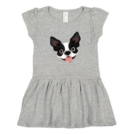 

Inktastic Boston Terrier Dog Gift Gift Toddler Girl Dress