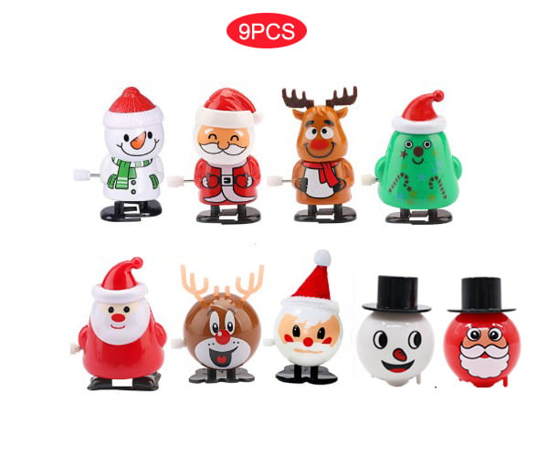 Dokeawo 10 Pack Christmas Wind-Up Toys for Kids & Adults Party Favors,Christmas Stocking Stuffers Assorted Mini Christmas Toys for Kids 