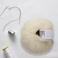 thumbnail image 1 of Qiilu Washable Angora Wool Yarn Kit For Weeding Party Birthday Gift, 1 of 1