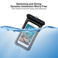 thumbnail image 6 of Tuphregyow Mobile Phone Case Touching Screen Diving Swimming Mobile Phone Pouch 30 Meters IPX8 Suitable For Mobile Phones Under 7.2 Inches 2pcs Black, 6 of 9