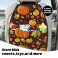 thumbnail image 4 of Goofa Autumn Harvest Pumpkin Joy Pattern Car Back Seat Protector for Kids (2 Pack) ,Anti-kick Storage Mat for Car Seats,Shields from Footprints, 4 of 6