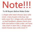 thumbnail image 4 of Plain Corner Sofa Covers for Living Room Elastic Spandex Couch Cover Stretch Slipcovers L Shape Sofa Need Buy 2pcs Sofa Cover, 4 of 6