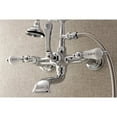 thumbnail image 4 of Kingston Brass Wall-Mount Clawfoot Tub Faucets With Polished Chrome AE556T1, 4 of 5