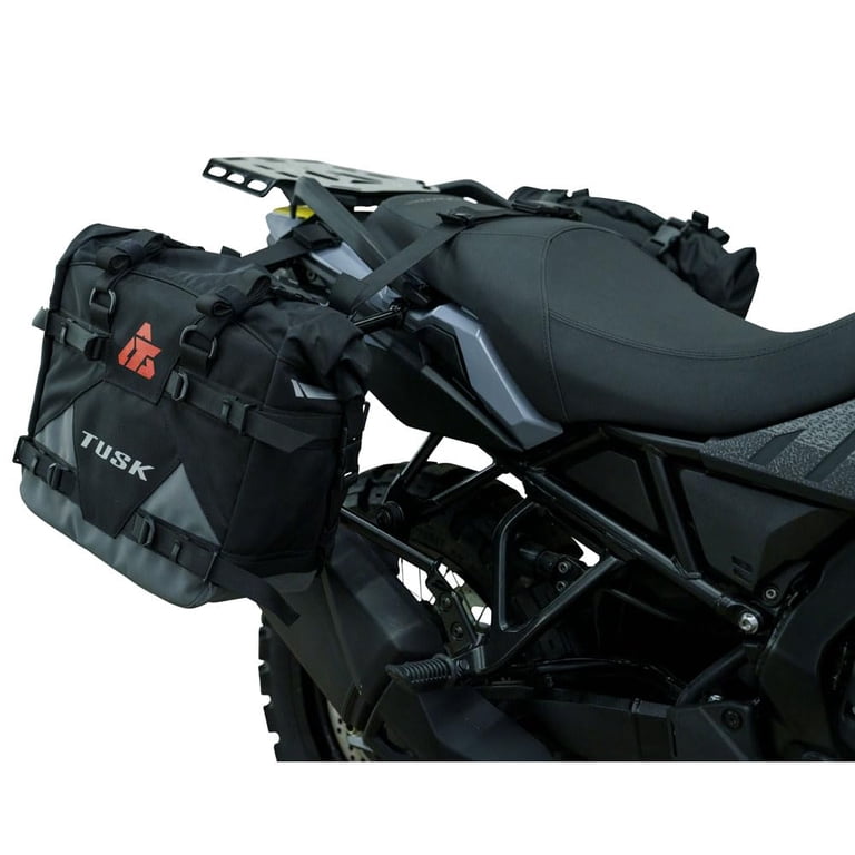 未使用保管品 NorwayTeamJacket & pants XL TUSK Pannier Racks Pilot Pannier Bags Black/Grey for Suzuki V