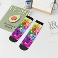 thumbnail image 7 of Naloa Colorful Glitter Dagon Fruit Ankle Socks for Women Non Slip Socks No Show Socks Classic Low Cut Casual Socks Casual Socks, 7 of 7