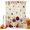 Flax, variant on Fall Wildflowers Shower Curtains for Bathroom, Thanksgiving Maples Leaf Floral Autumn Harvest Waterproof Fabric Shower Curtain, Decorative Bathroom Curtain for Bathtub, 72"x84", No Hooks Included
