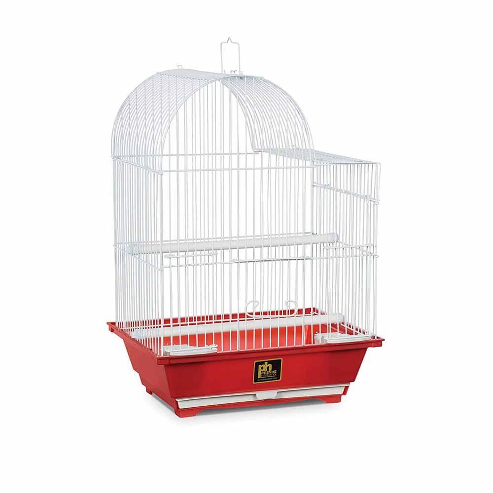 Petite cage pour oiseaux rouge de Prevue Pet