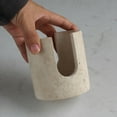 thumbnail image 2 of Portaesponja Nawgnail de mármol travertino natural beige, 2 of 7