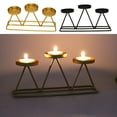 thumbnail image 5 of Triangle Geometric Candle Holder Candlesticks Table Wedding Dining Decorative, 5 of 5