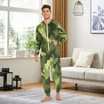 thumbnail image 5 of IAUYY Unisex Adult Onesie Pajamas Ultra-Soft Crystal-Soft Fabric, Halloween Adult Onesie Pajamas Adults,With a Zipper Plus Size Onesie Pajamas, The Plain Pattern Of Camouflage, 5 of 7