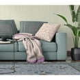 thumbnail image 5 of 18" Love and Liberty Broadcloth Blown and Closed Pillow in Pink White Fabric, 5 of 5