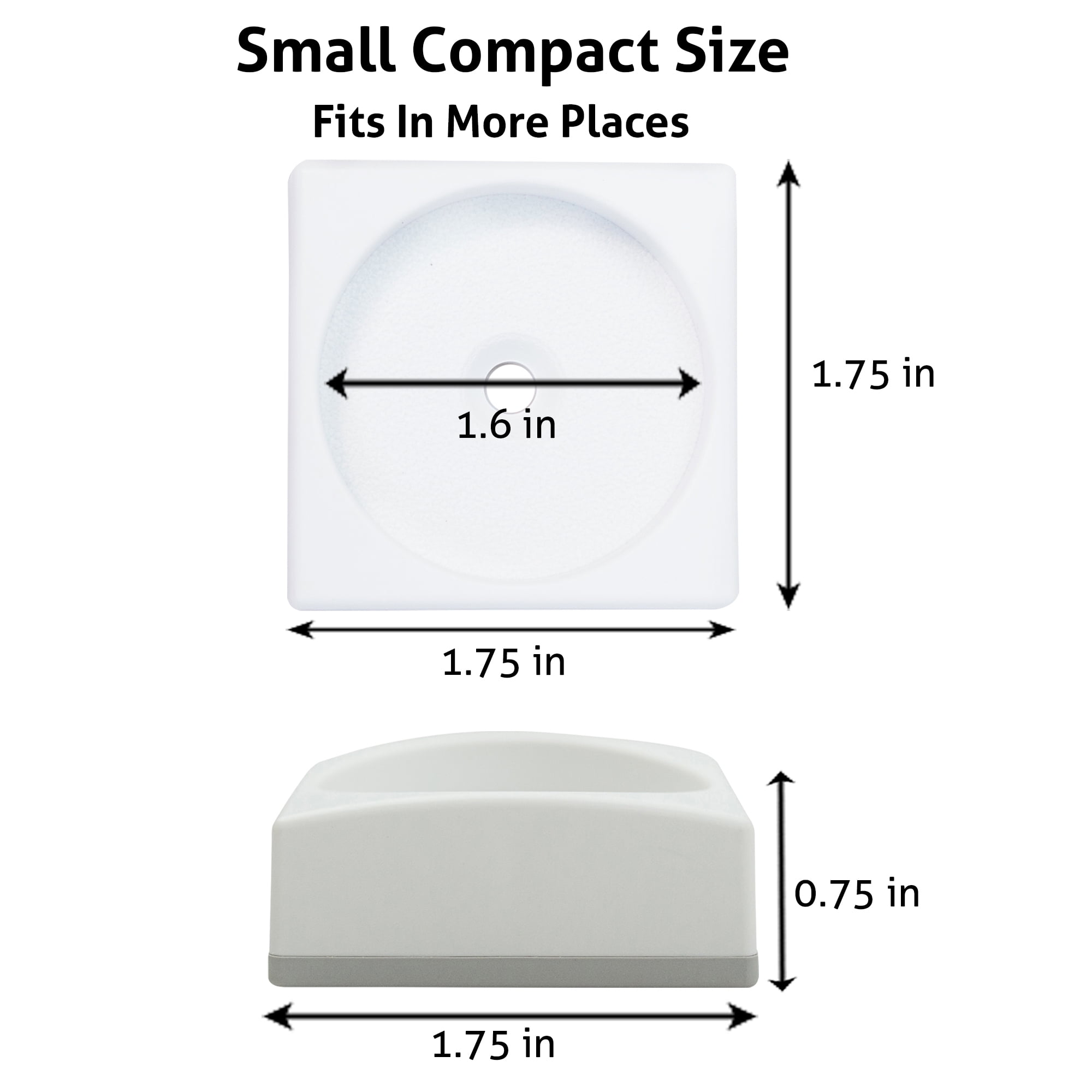 Wall Nanny Mini 4-Pack Baby Gate Wall Protectors, White – Small Wall Savers for Pet, Dog & Child Safety Gates