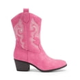 thumbnail image 2 of DREAM PAIRS Cowboy Boots for Women, Mid Calf Cowgirl Boots with Embroidery Round Toe Western Chunky Low Heel Shoes, 2 of 5