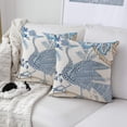 thumbnail image 5 of Chinese style blue and white porcelain peacock Pillow Covers Decorative Couch Pillow Cases Set of 2 Throw Pillows Decor For Living Room Bed Couch Sofa Porch(16x16,blue and white porcelain decoration), 5 of 7