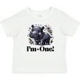 thumbnail image 3 of Inktastic Babys First Birthday Hippo 1 Year Old Girl Girls Baby T-Shirt, 3 of 5