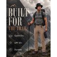 thumbnail image 4 of Puli Men's Quick Dry Hiking Pants 4-Way Stretch Water Resistant UPF50+ Zip Pockets, 4 of 7