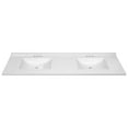 thumbnail image 6 of Camilla II Cultured Marble Vanity Top in White, 73-Inch, 6 of 20