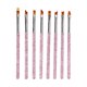 thumbnail image 1 of Ofertas Únicas 1 Juego de Cepillos Multifuncionales para Pintura de Uñas para DIY en Casa Tono Púrpura Plateado, 1 of 5