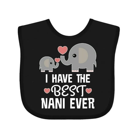 

Inktastic Best Nani Ever Grandchild Gift Baby Boy or Baby Girl Bib