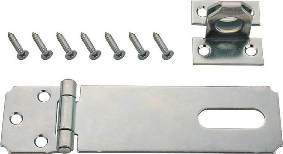 Hasp Safety Fix Stpl 2.5in Znc
