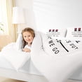 thumbnail image 4 of Feelyou Traffic Signal Light Queen Comforter Set, White Red Cartoon Bedding Sets, Teen Kid Child Bedding Comforter Set, Ultra Soft Home Decor, 3-Piece, 4 of 8